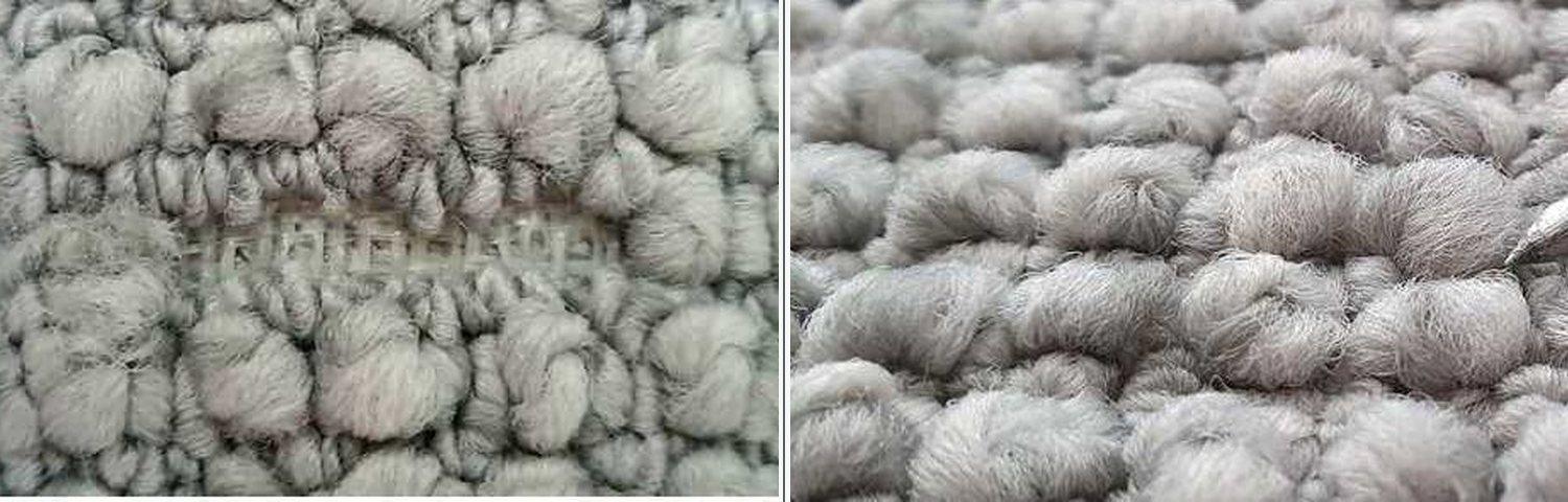 Re-tufting repair: before and after