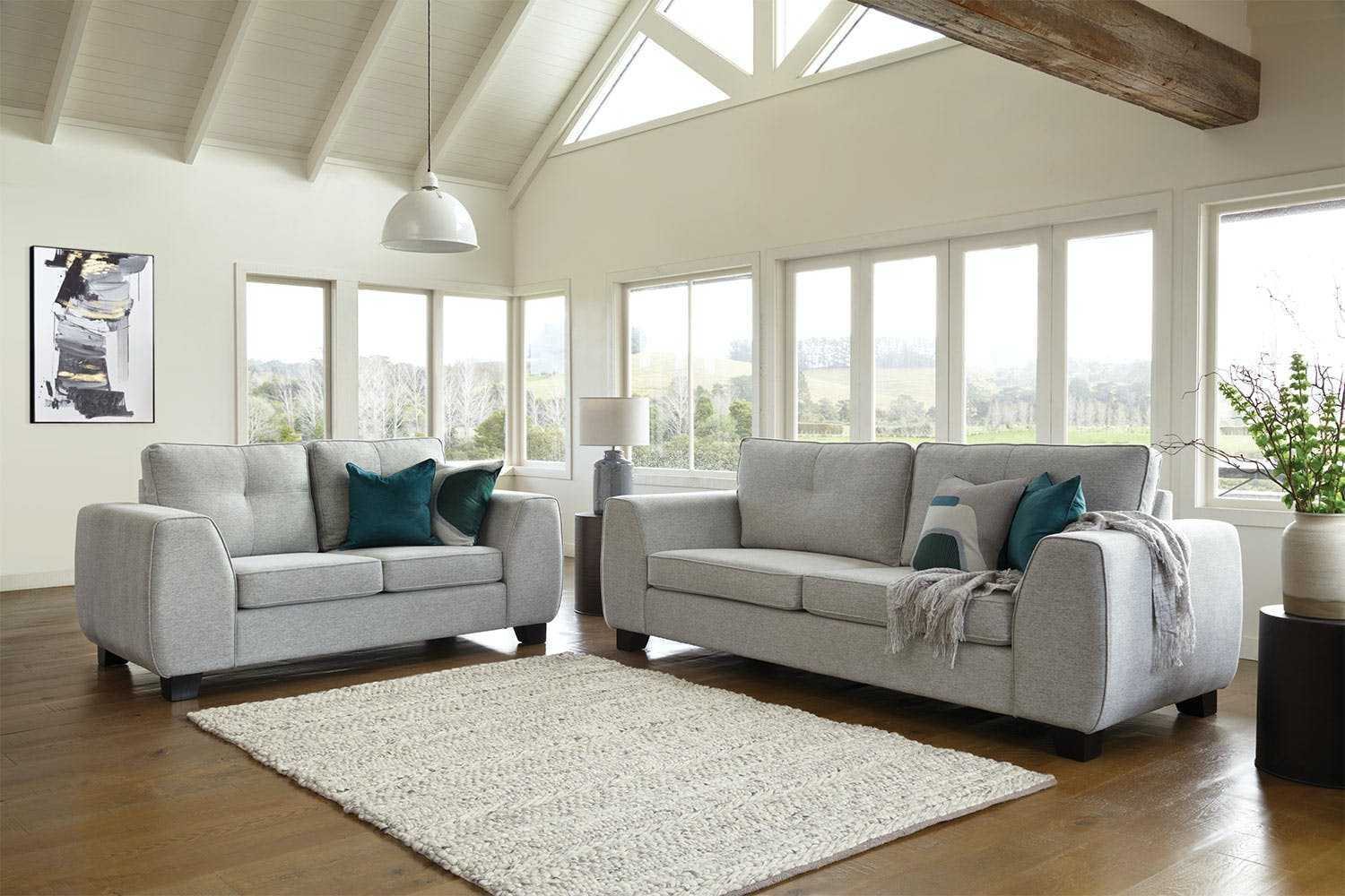 Clean upholstered lounge suite