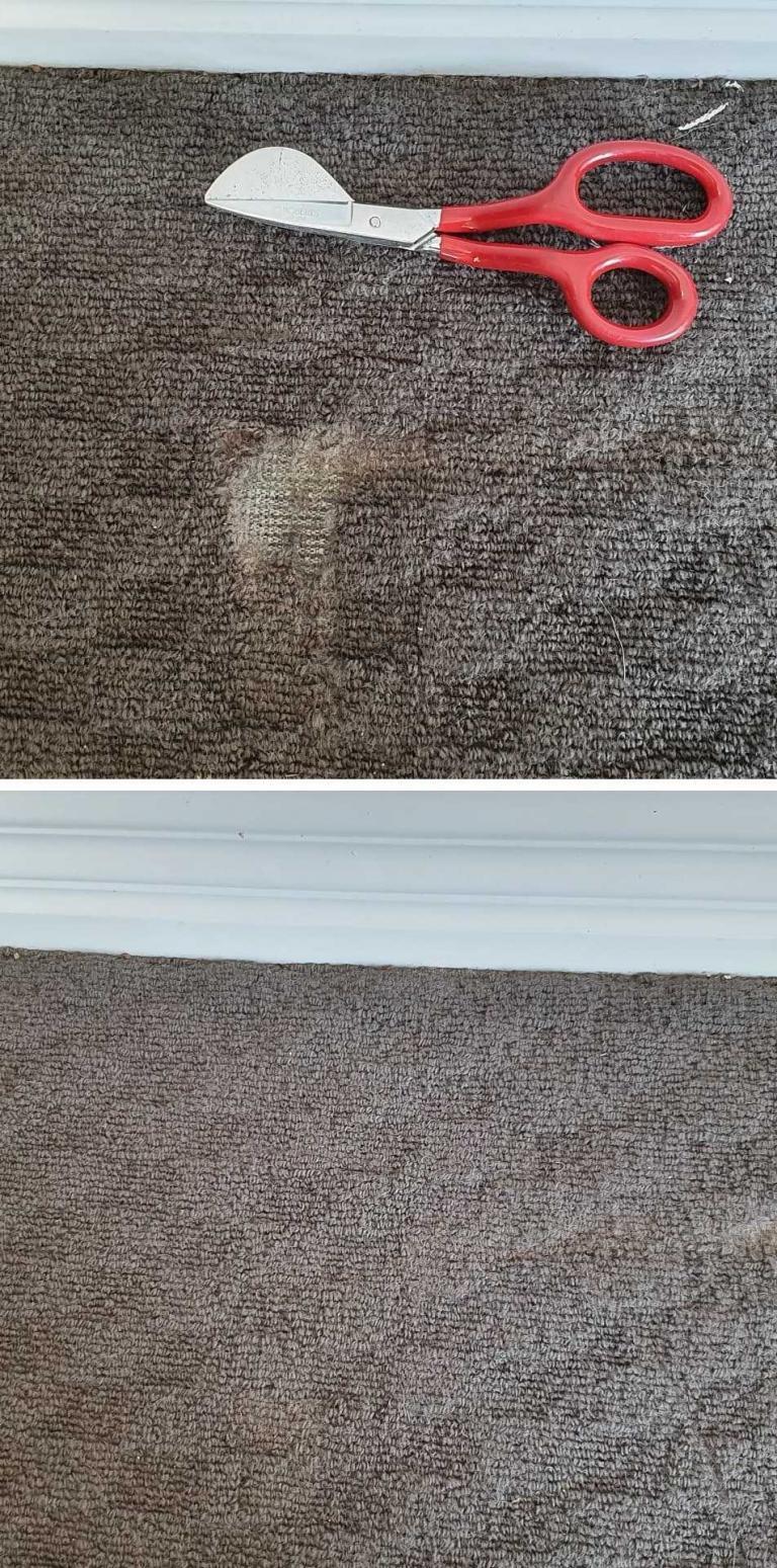 Carpet Repair, Before and After