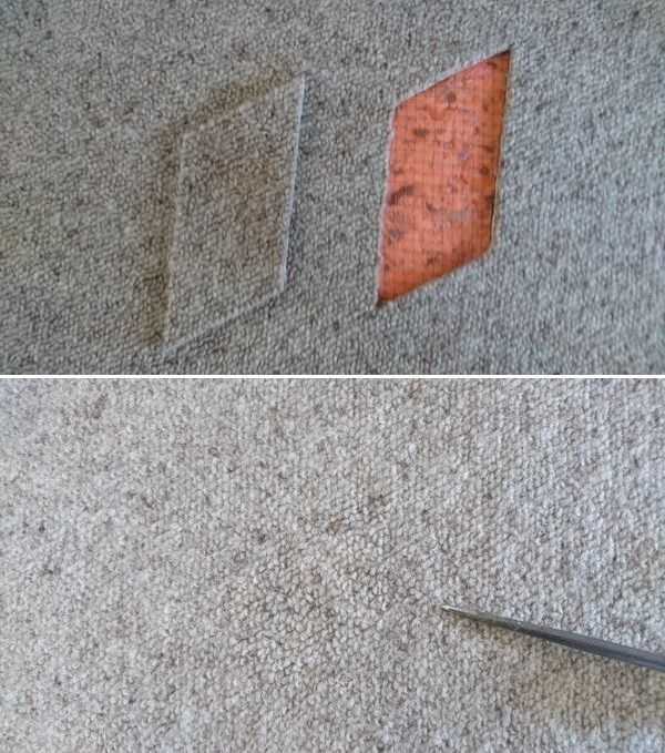 Carpet Repair, Before and After