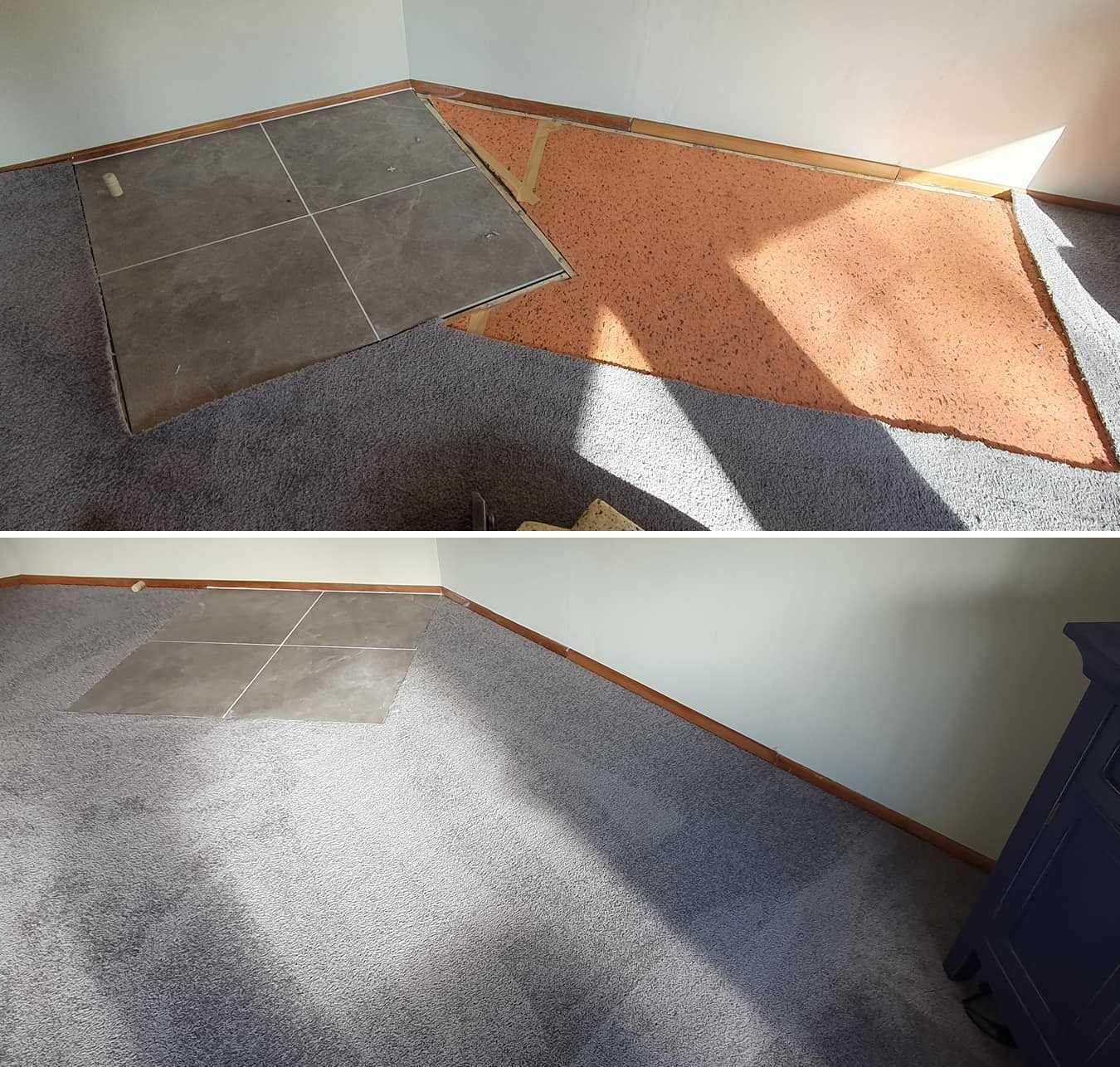 Before and After Photo Gallery Carpet Repair, Stretching, and Patching. - Stitch  Carpet Repair